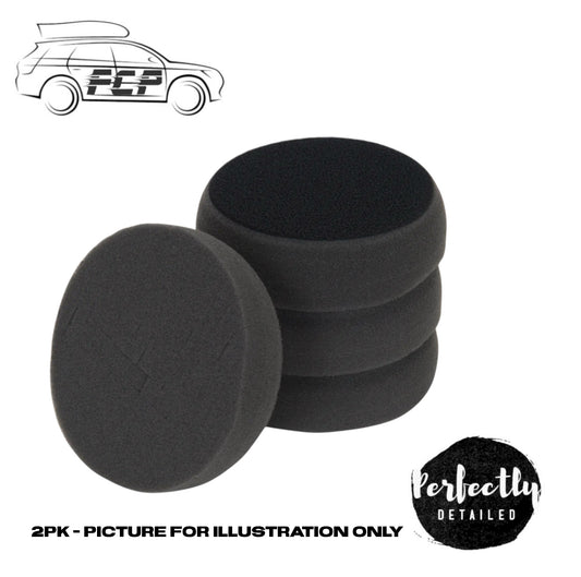 3D Car Care 3.5" Black Polishing Finishing Foam Pad 2pk
