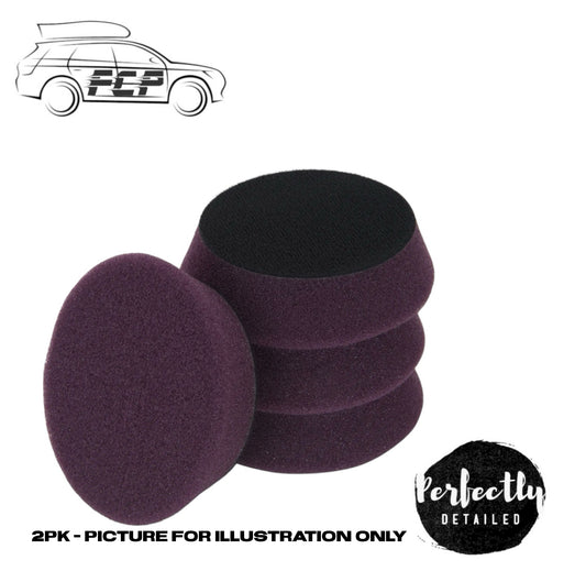 3D Car Care 3.5" Dark Purple Heavy Cutting  Foam Pad 2pk