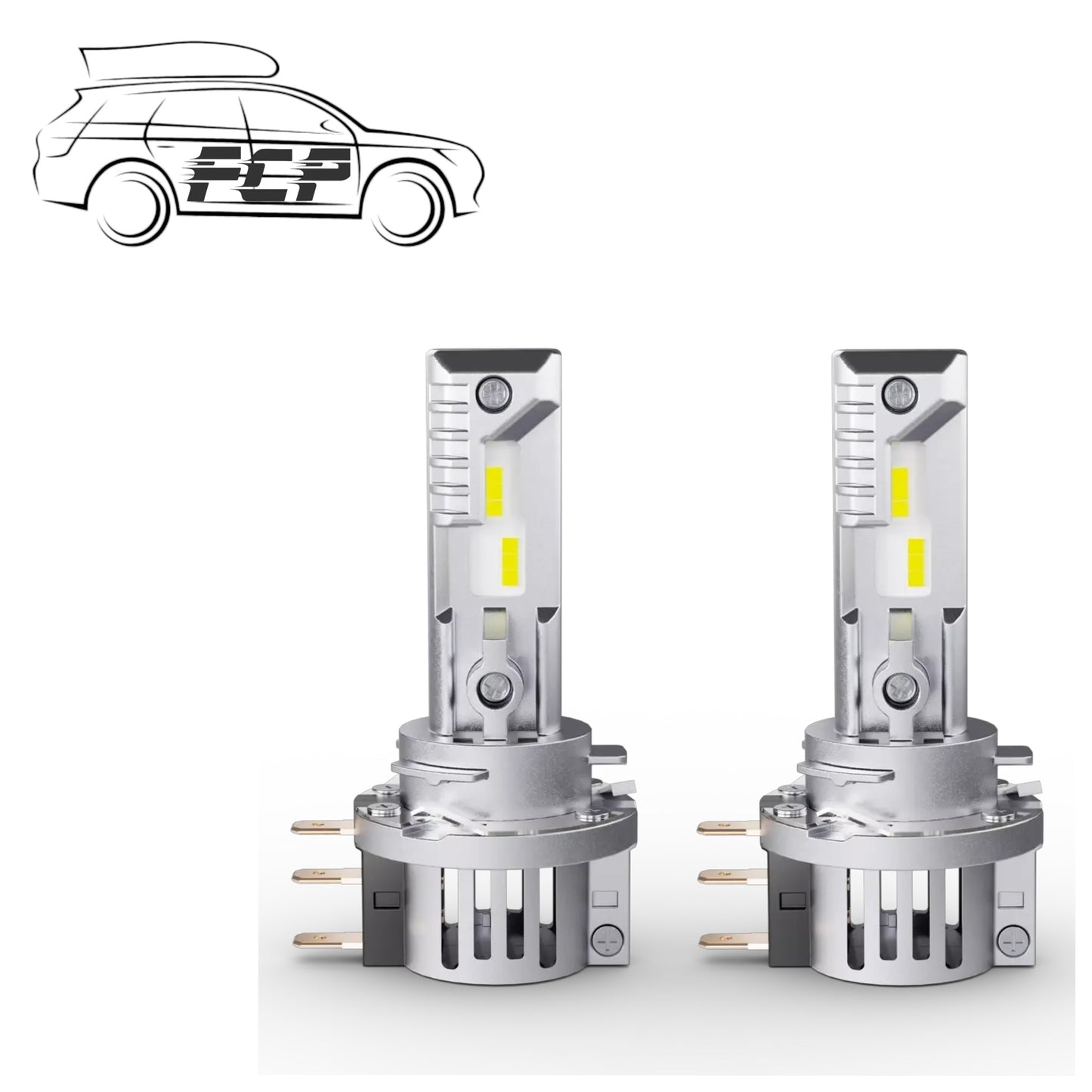 OSRAM 64176DWESY-HCB LED Driving HL Easy H15 Twin Pack Replacement OE Quality