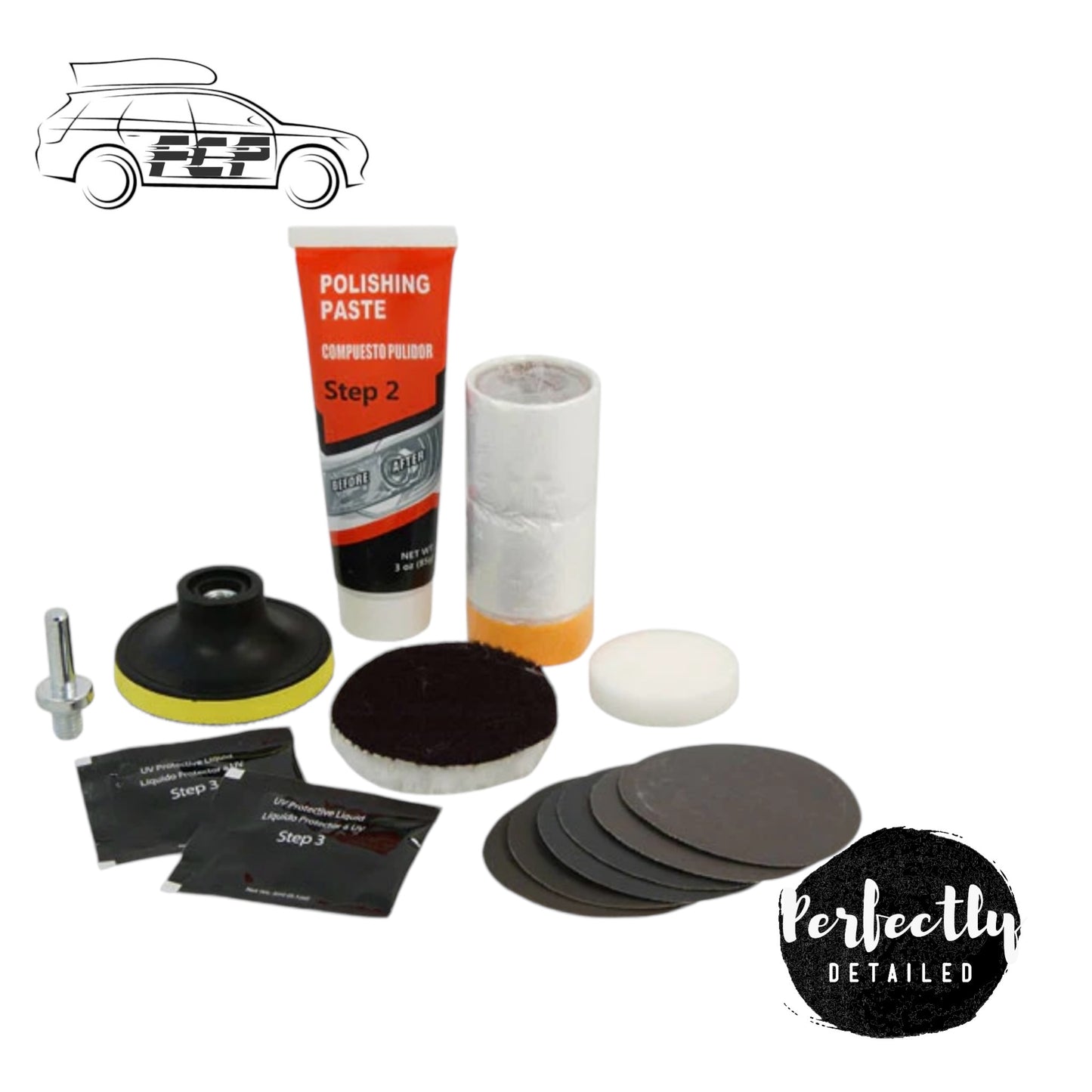 Neilsen Headlight Restortation Cleaner Kit