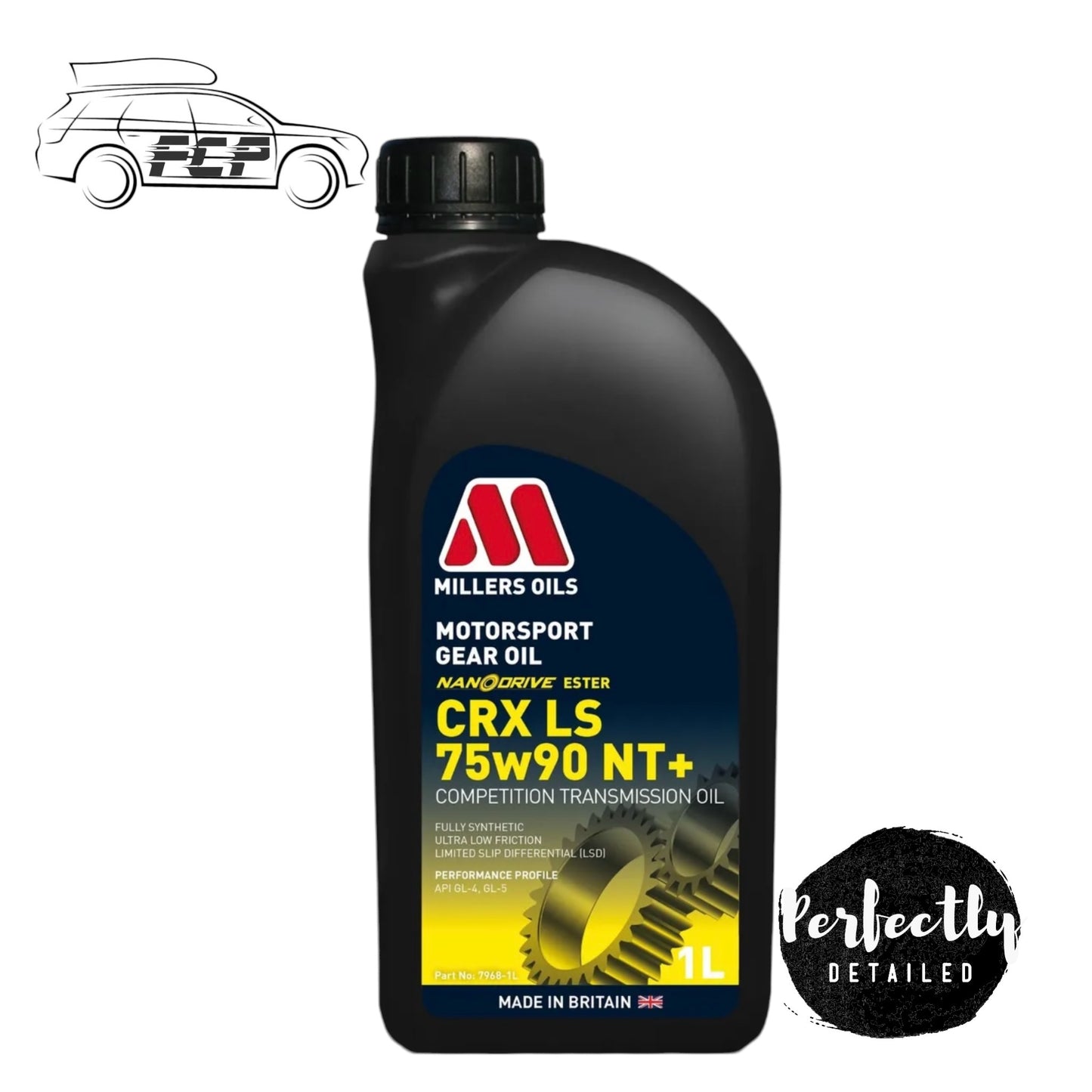 Millers Oils Motorsport CRX LS 75w90 NT+ Fully Synthetic Gear Oil 1L