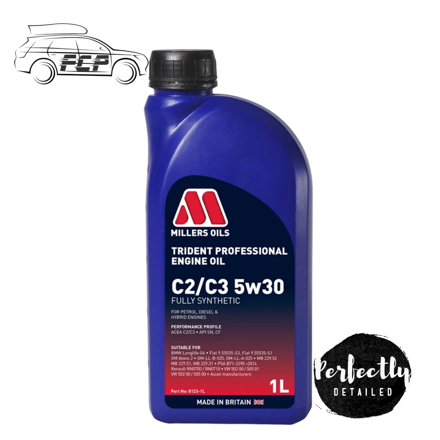 Millers Oils Trident Professional C2/C3 5W30 Fully Synthetic Oil 1L