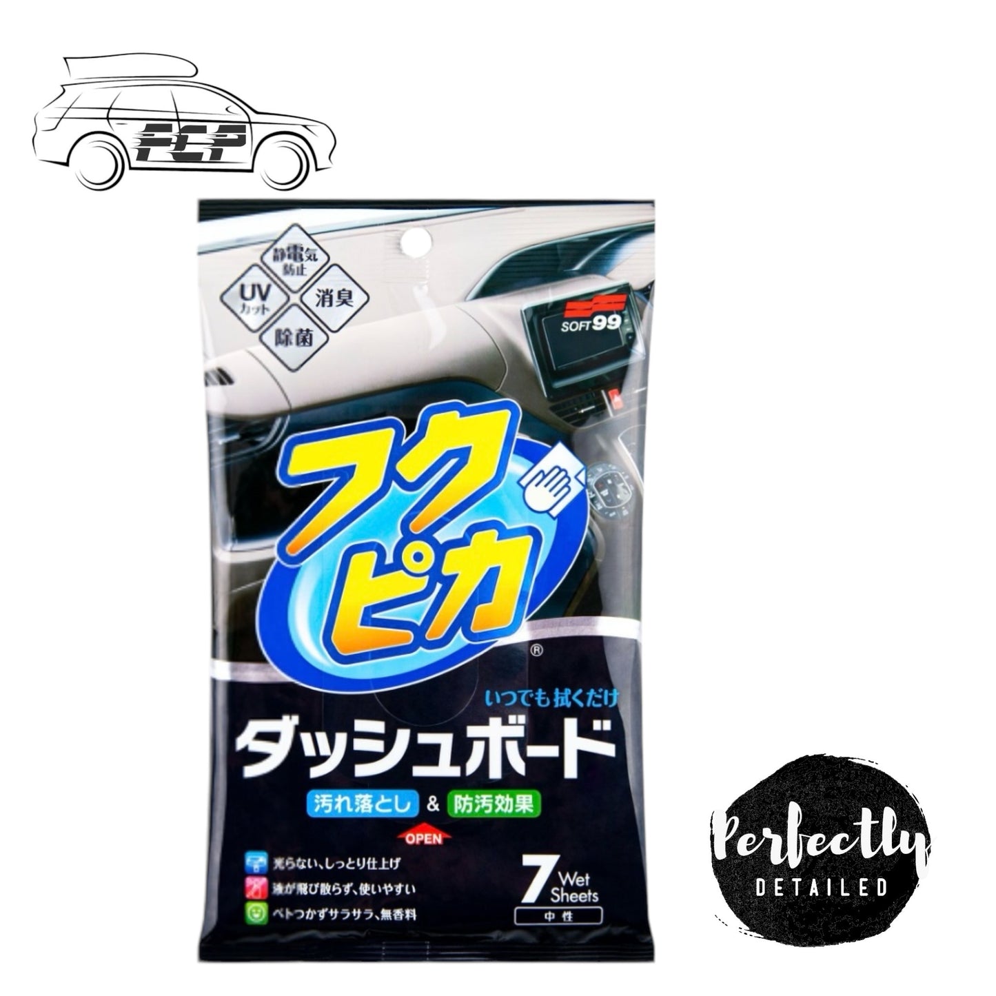 Soft 99 Fukupika Dashboard Cleaning Wipes