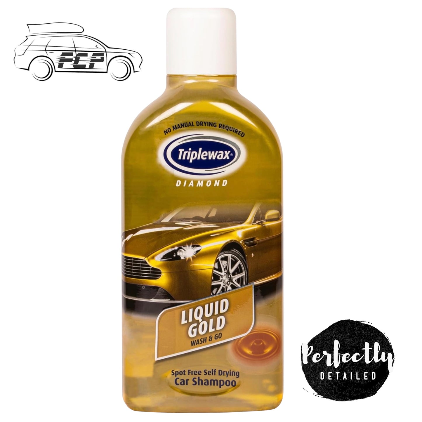 Triplewax Liquid Gold Wash & Go Self Drying Car Shampoo 1L