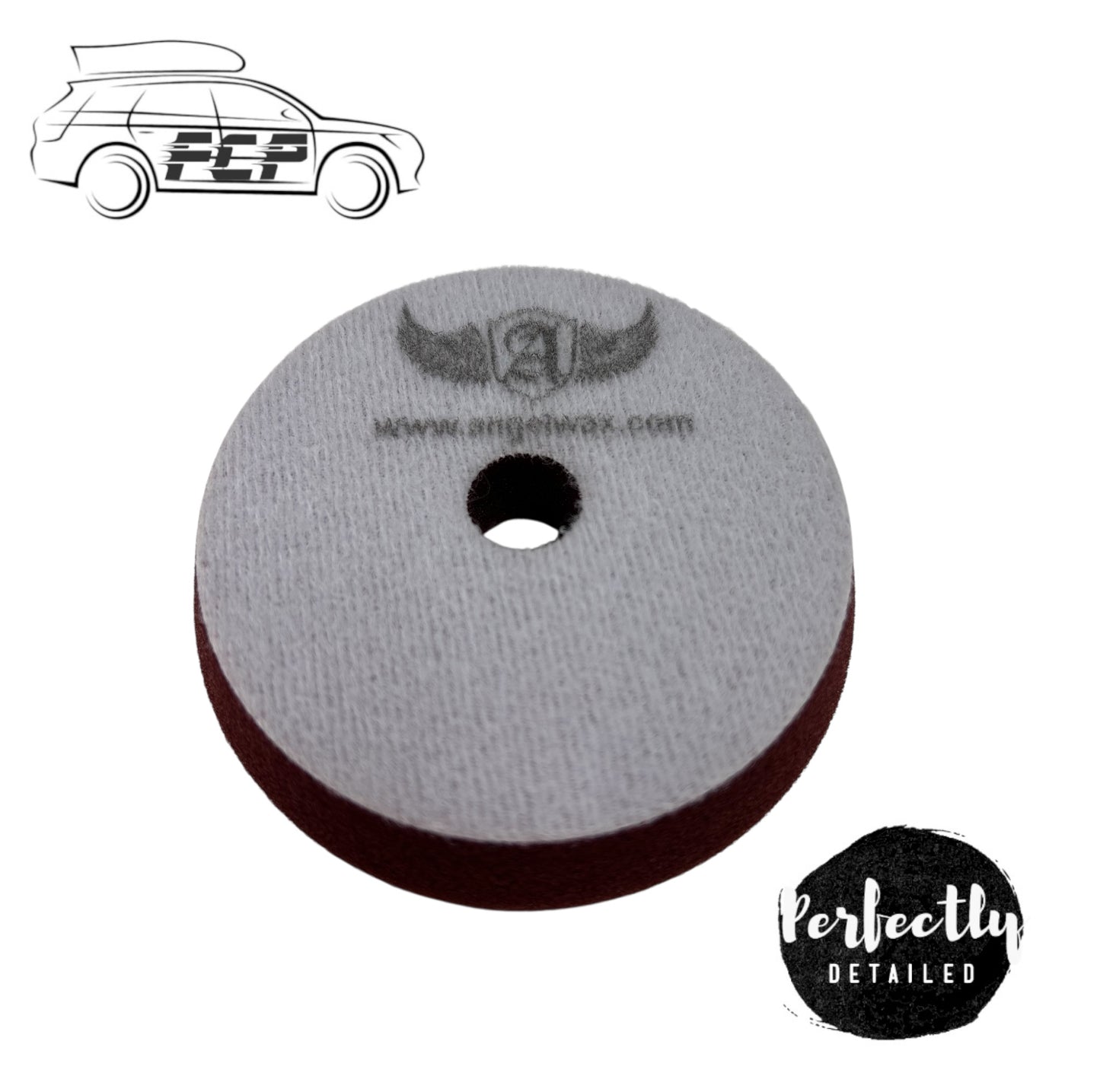 Angelwax 3" Slimline Maroon Heavy Cut Pad