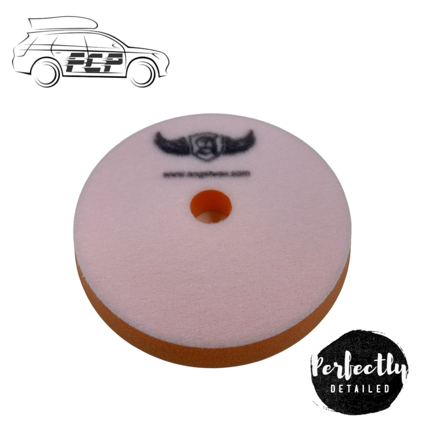 Angelwax 5" Slimline Orange Medium Cutting Pad