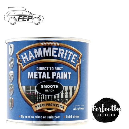 Hammerite Direct to Rust Metal Paint SMOOTH BLACK 250ml