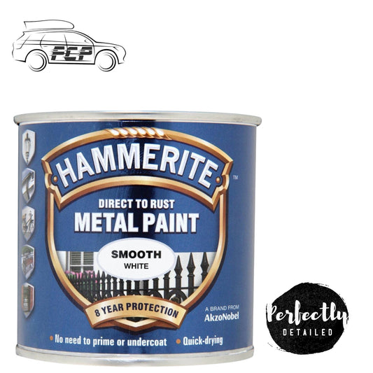 Hammerite Direct to Rust Metal Paint SMOOTH WHITE 250ml