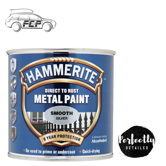 Hammerite Direct to Rust Metal Paint SMOOTH SILVER 250ml