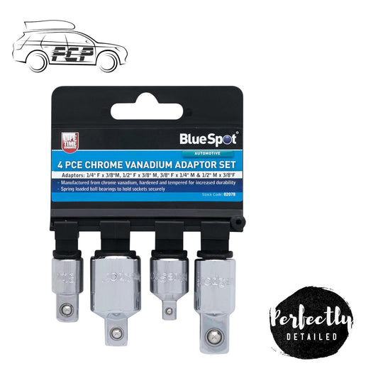 BlueSpot 4pc Chrome Vanadium Adaptor Set