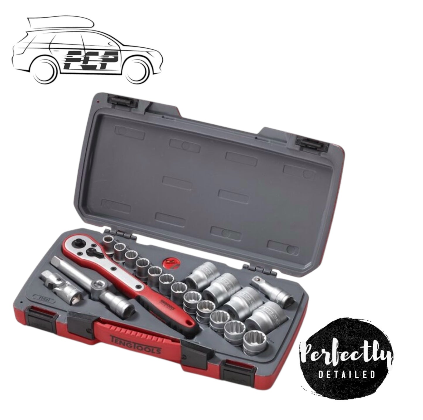 Teng Tools Mecca Pro 1/2" Drive 21pc Socket Set T1221