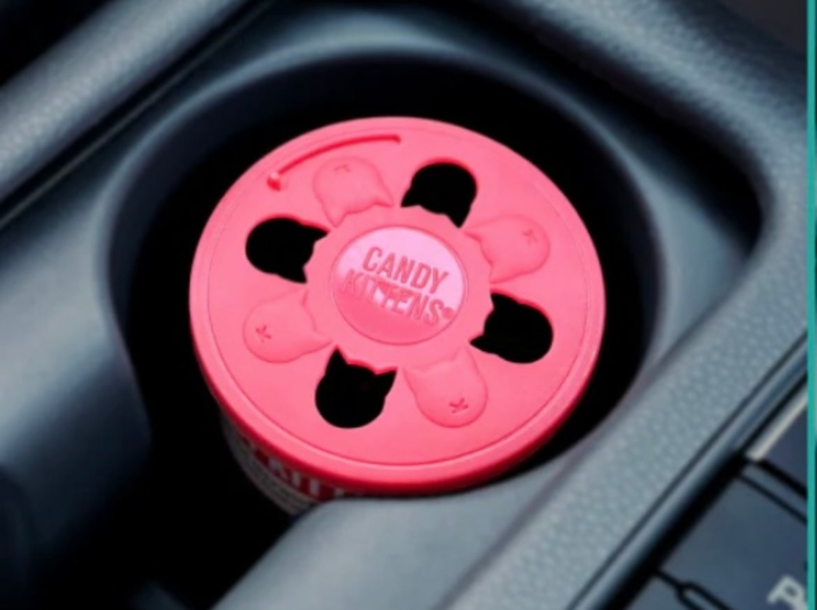 Candy Kittens Peggable Can Car Air Freshener Wild Strawberry