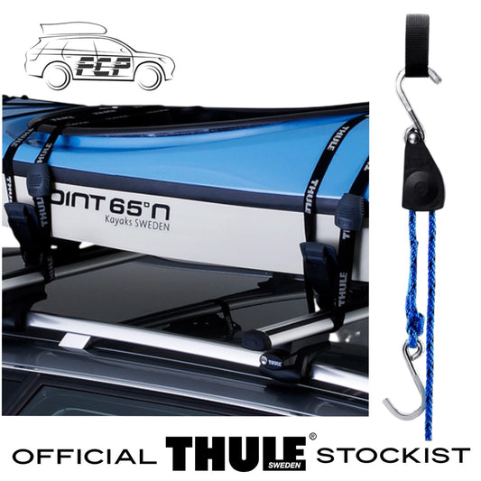 Thule QuickDraw Bow and Stern Line Tie Down Straps 2pack with Carabineer 838000