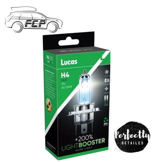 Lucas Light Booster +200% Upgrade Bulbs H4 X2 (Pair)