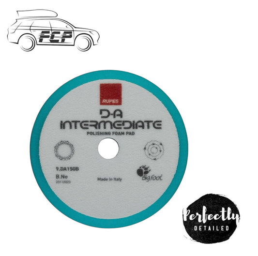 RUPES D-A 130x150mm Bigfoot INTERMEDIATE BLUE Foam Polishing Pad 9.DA150B