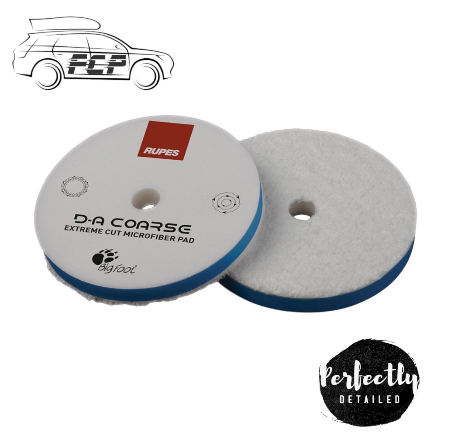 Rupes D-A Coarse Extreme Cut Microfiber Pad 3" 80mm
