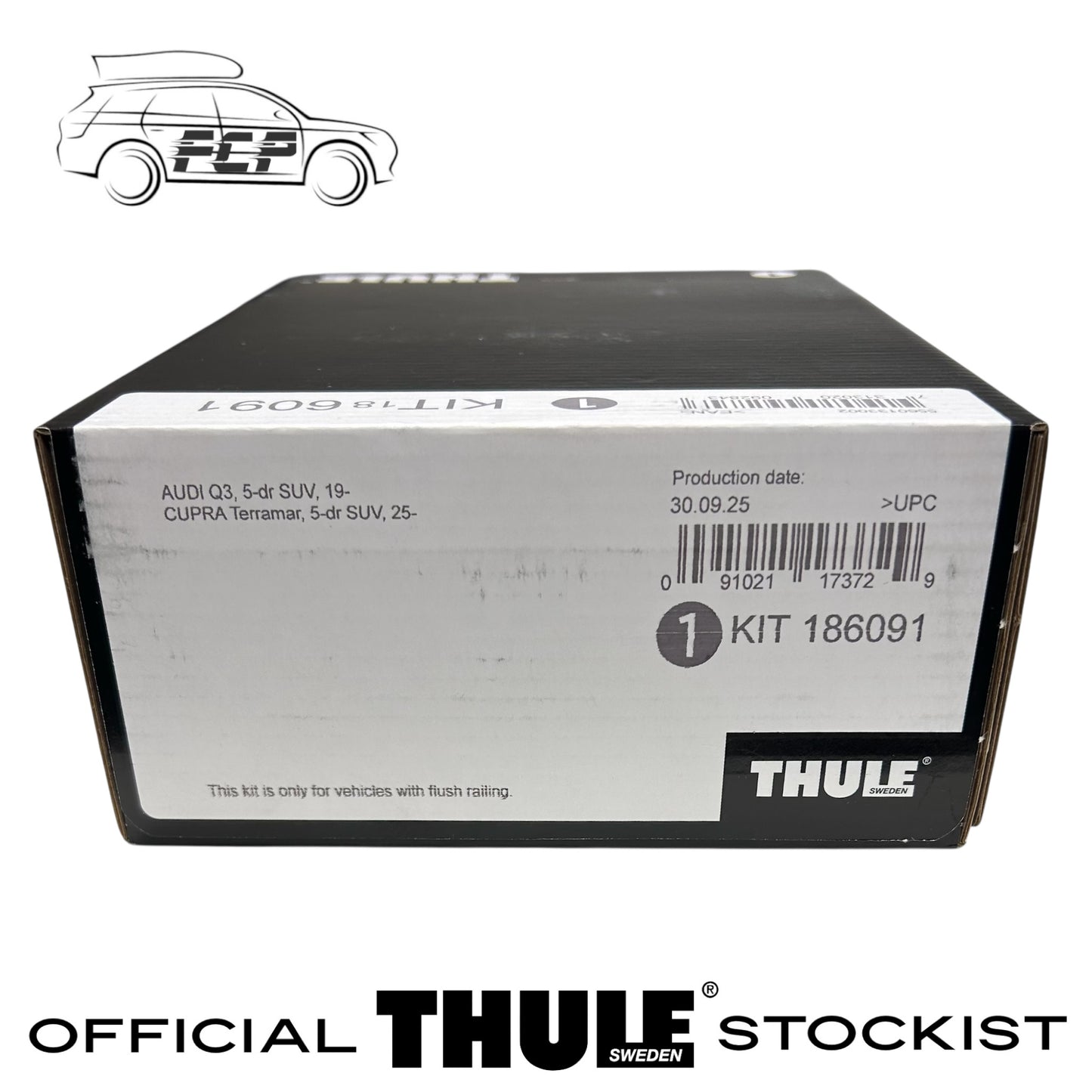 Thule Evo Flush Rail Fitting Kit 186091 Fits Audi Q3 19 On, Cupra Terramar 25 On
