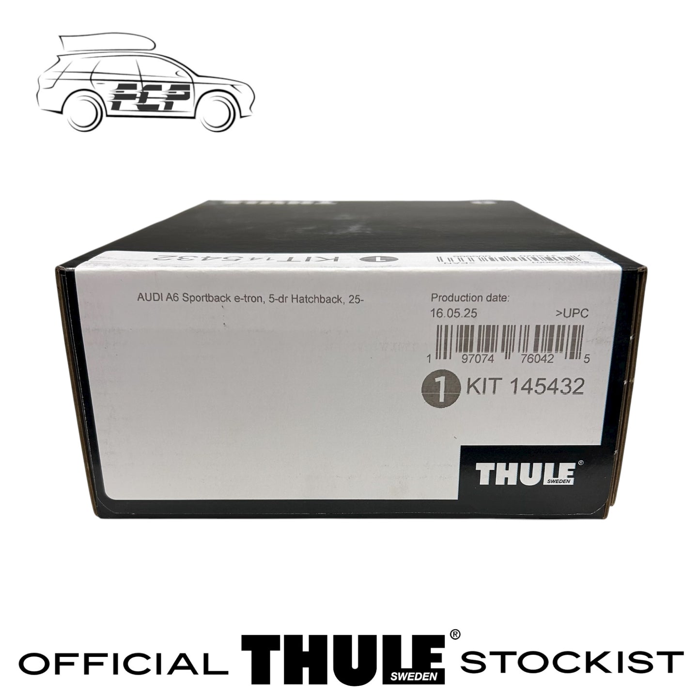 Thule Evo Flush Rail Fitting Kit 145432 Fits Audi A6 Sportback e-tron 5-Dr Hatch