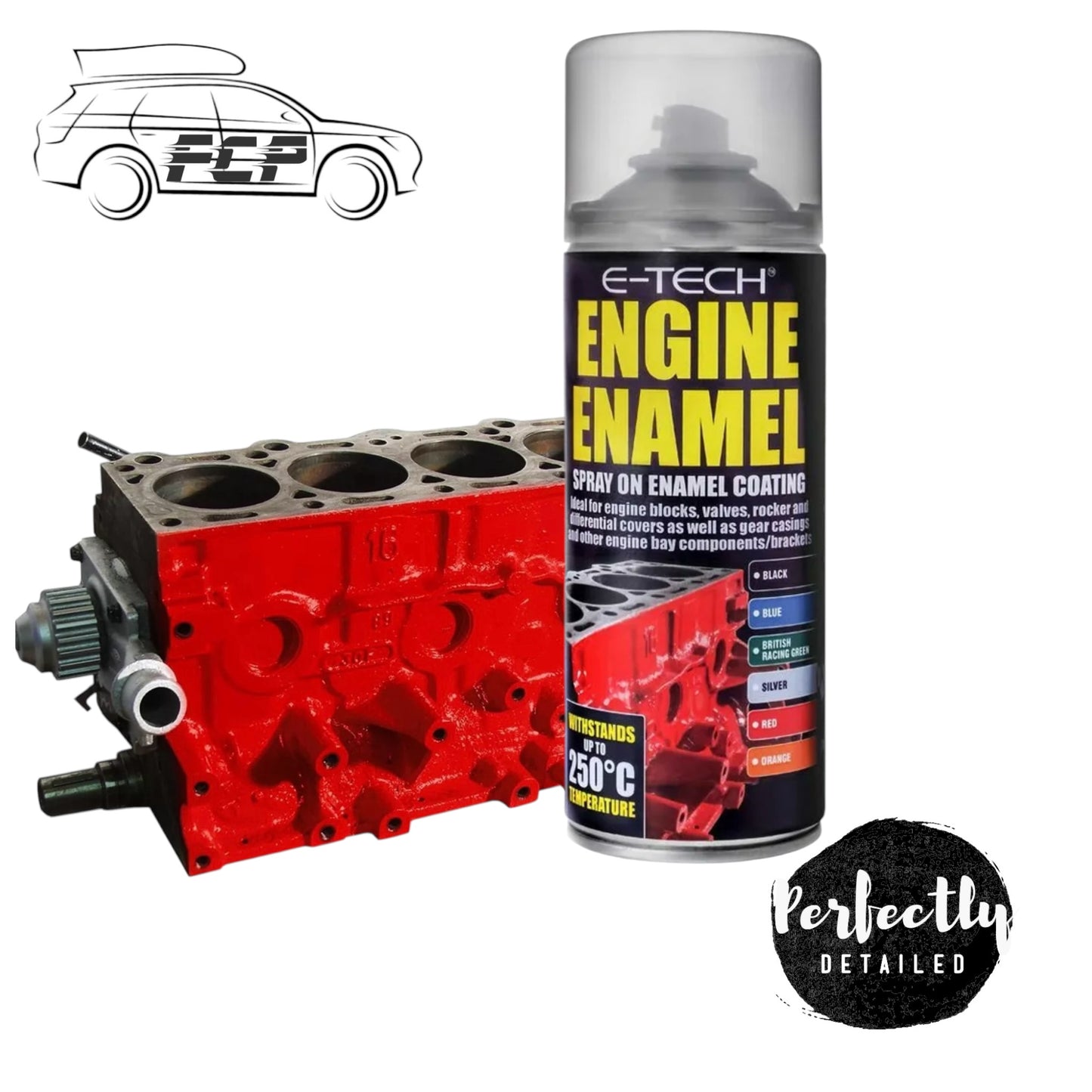 E-Tech Engine Enamel Red 400ml