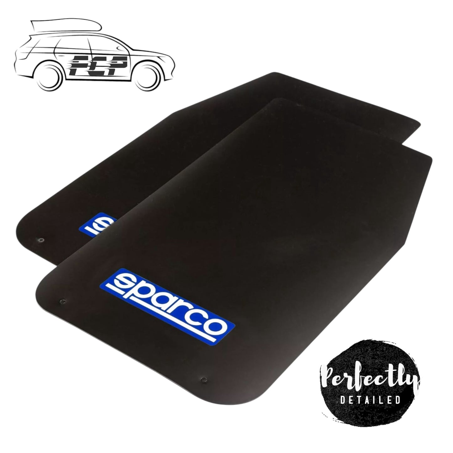 Sparco Universal Rally Mud Flaps BLACK