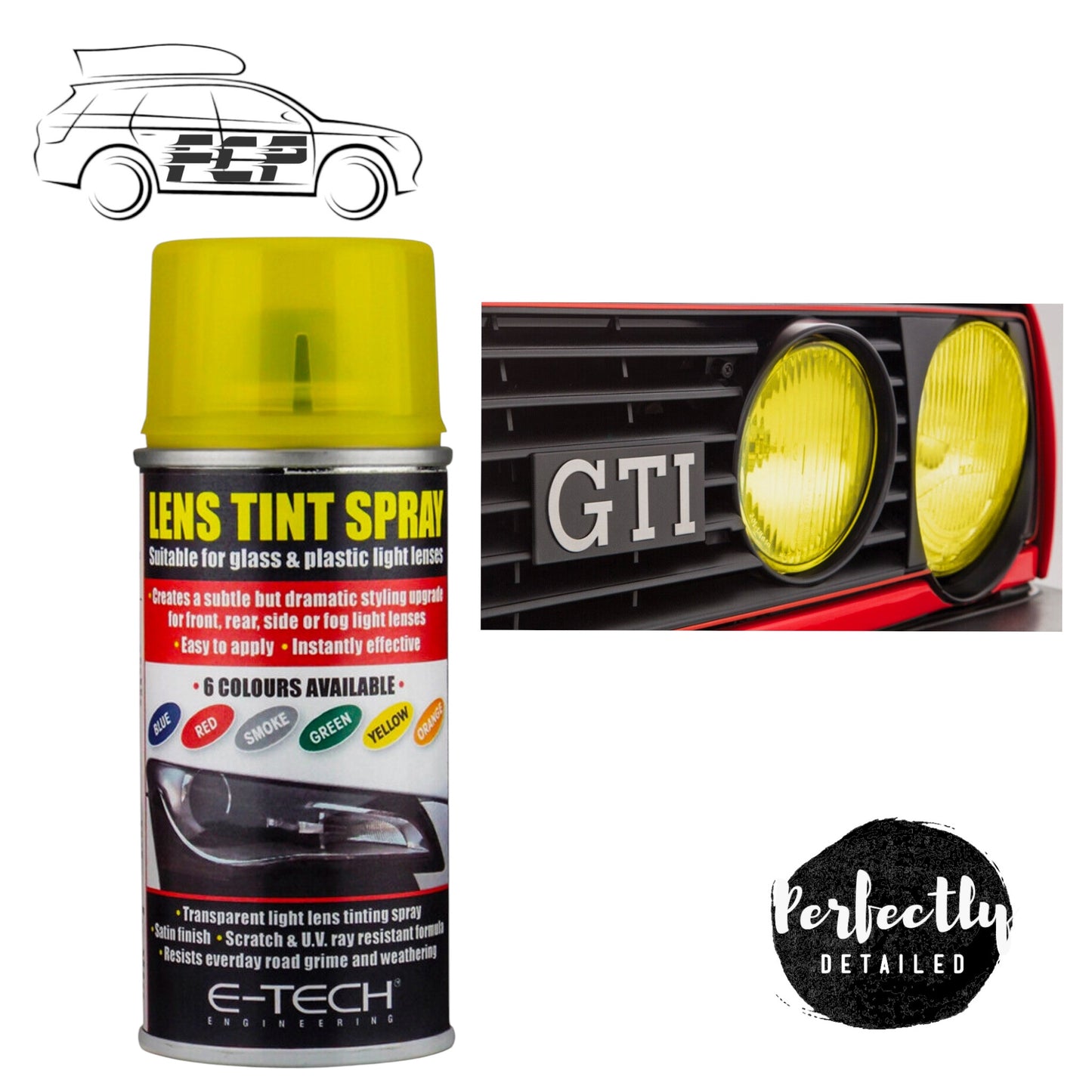 E-Tech Lens Tint Spray Yellow 150ml