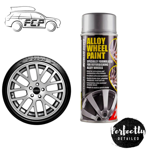 E-Tech Alloy Wheel Paint Metallic Silver 400ml