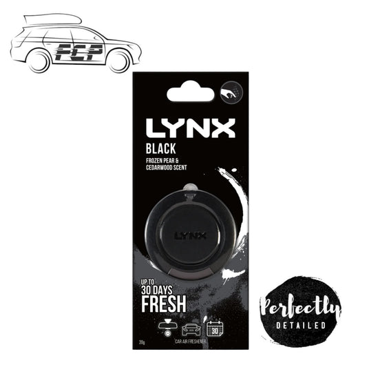 Lynx BLACK 3D Hanging Car Air Freshener
