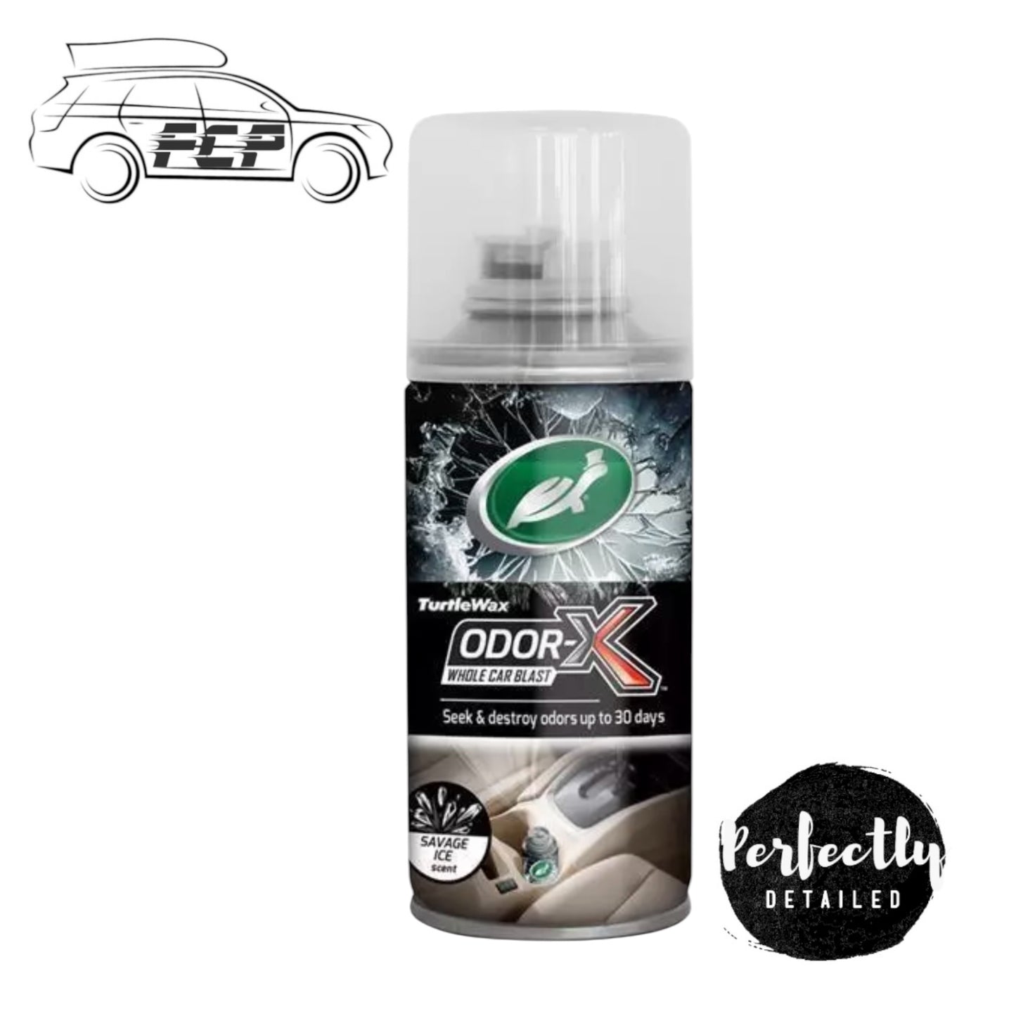 Turtle Wax Power Out Odor-X Whole Car Blast Savage Ice Scent 100ml