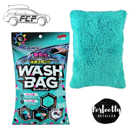 SOFT99 Alaunen Wash Bag Double-Sided Car Wash Sponge