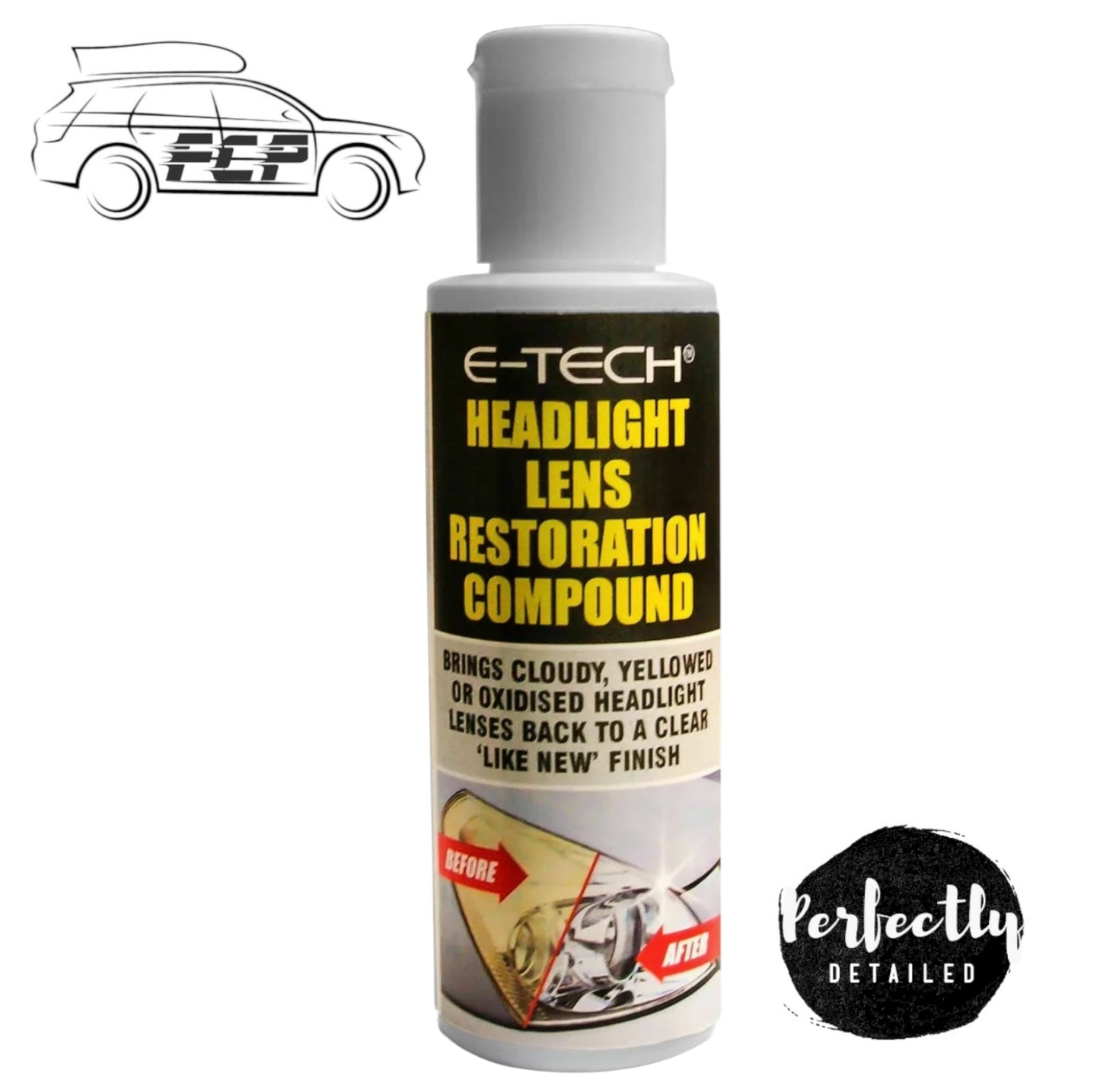 E-Tech Headlight Lens Restoration Compound 100ml