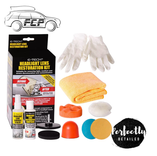 E-Tech Headlight Lens Restoration Kit