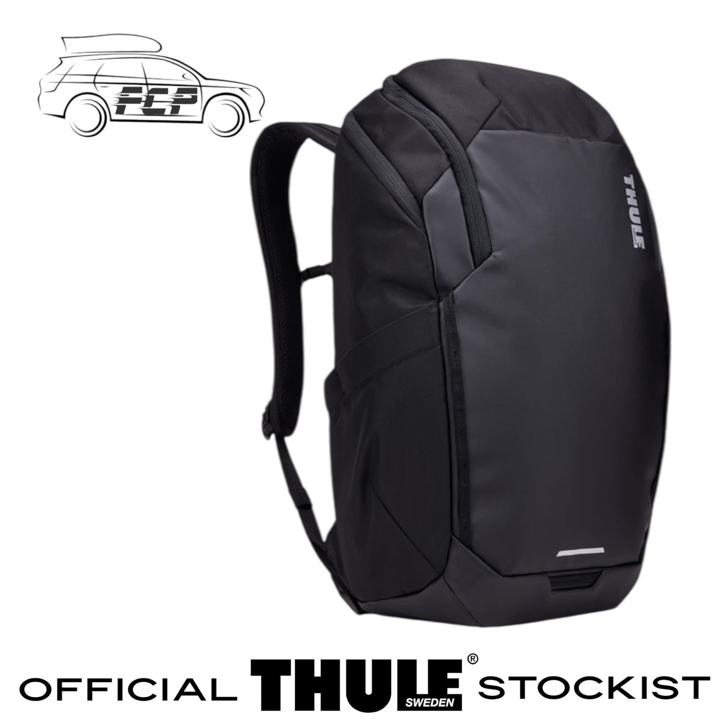Thule Chasm Laptop Backpack 26L Black Durable Water Resistant Travel Bag 3204981