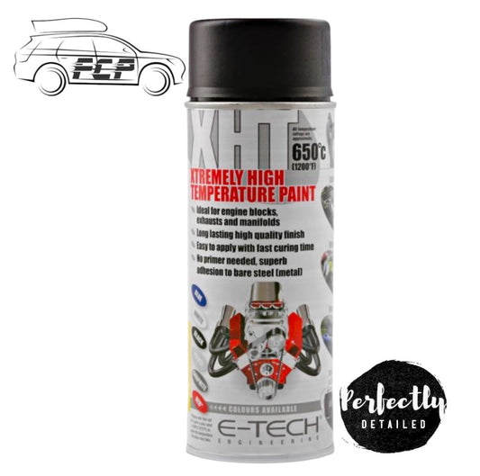 E-Tech XHT Xtremely High Temperature Paint BLACK 400ml