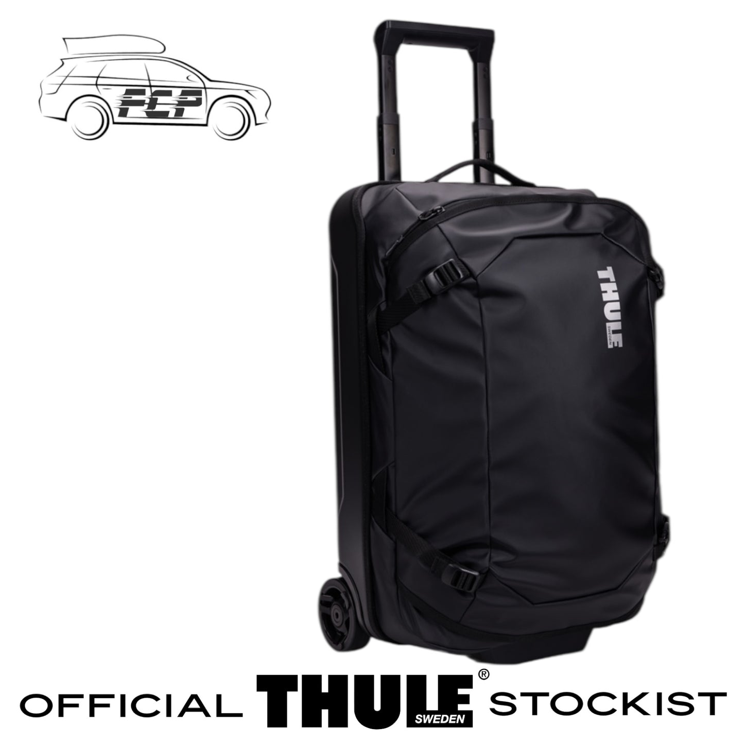Thule Chasm Carry On Wheeled Duffel Suitcase Black 3204985