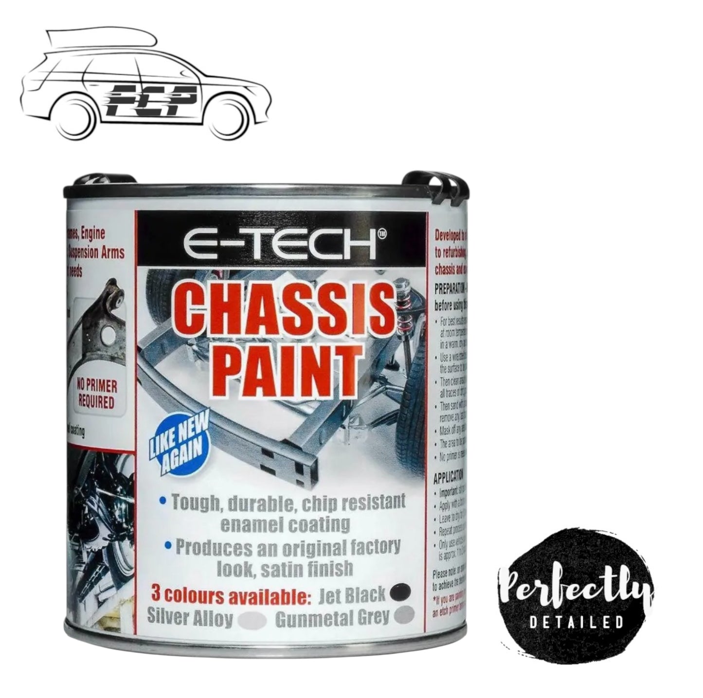 E-Tech Chassis Paint Silver 500ml