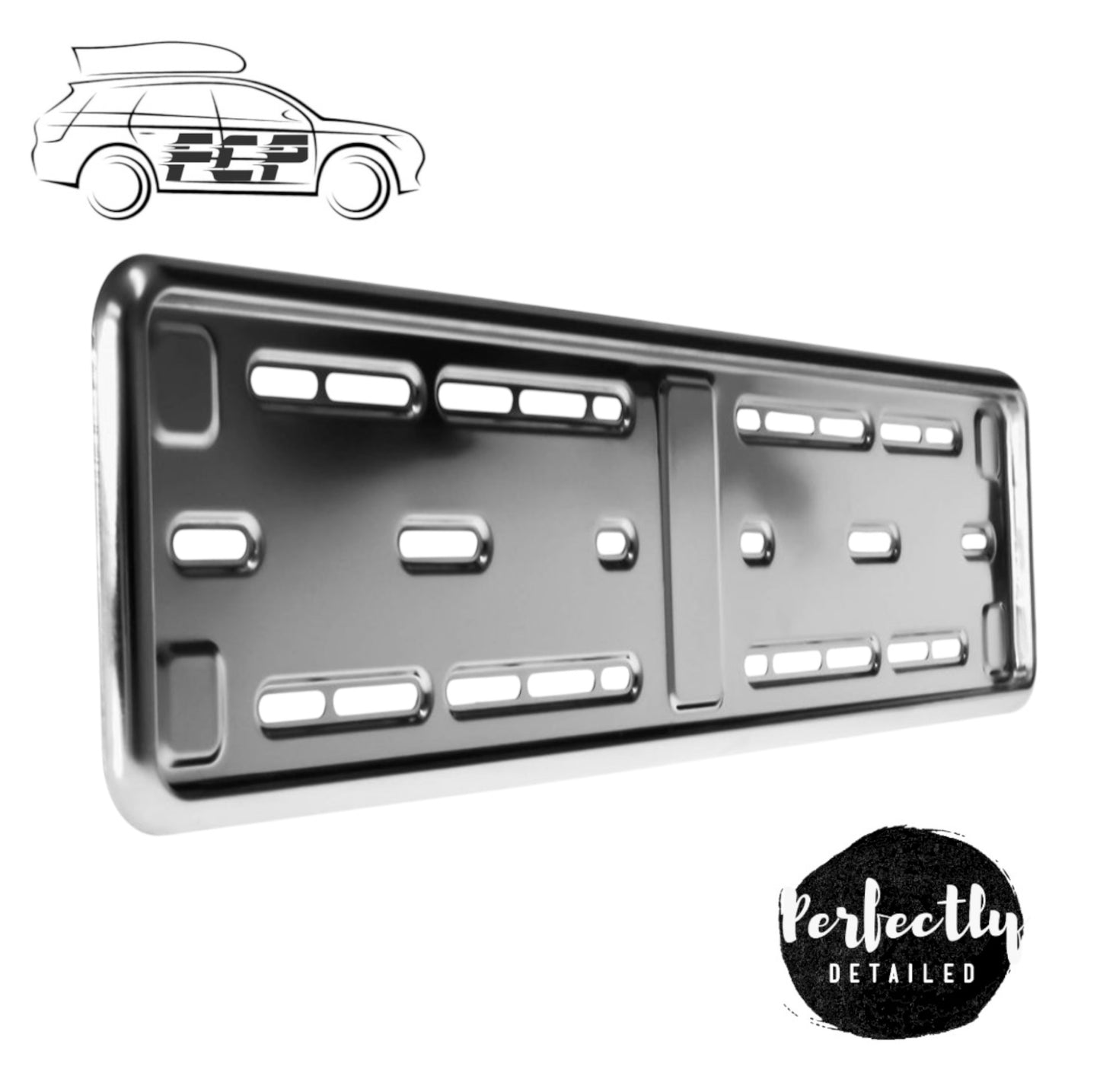 E-Tech Stainless Steel Number Plate Surround