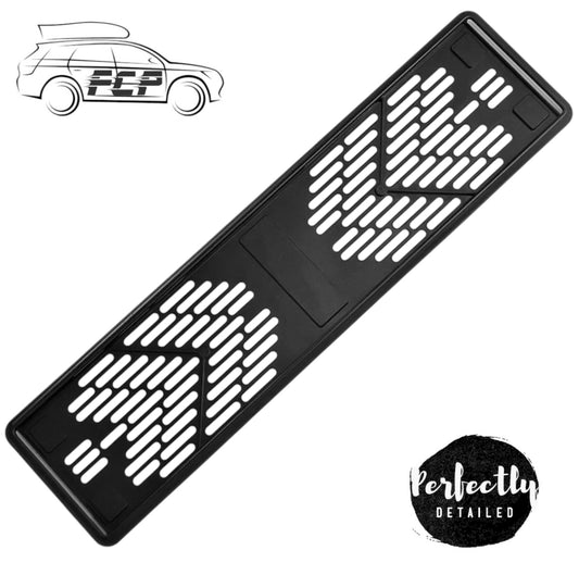 E-Tech Black ABS Plastic Number Plate Holder