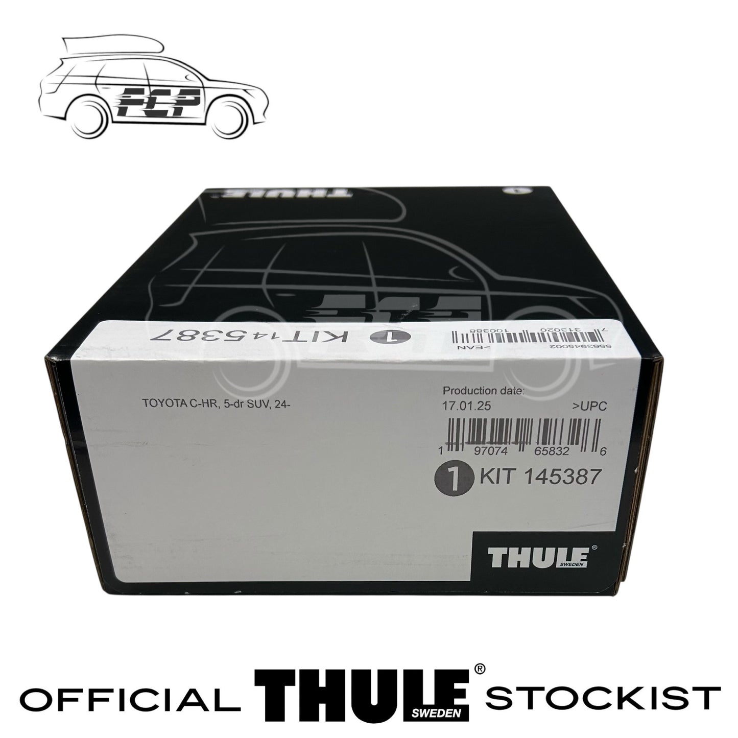 Thule Evo Flush Rail Fitting Kit 145387 Fits Toyota C-HR, 5-Dr SUV, 24 Onwards
