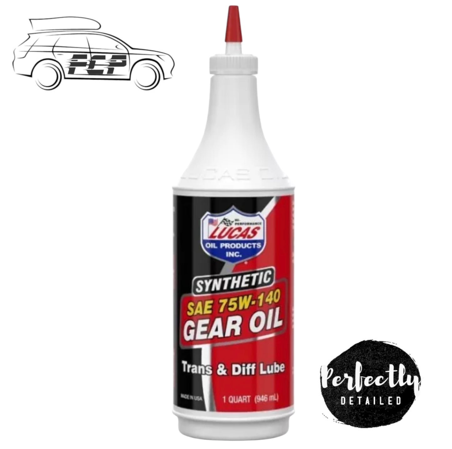 Lucas Oil Synthetic SAE 75W140 Gear Oil 946ml