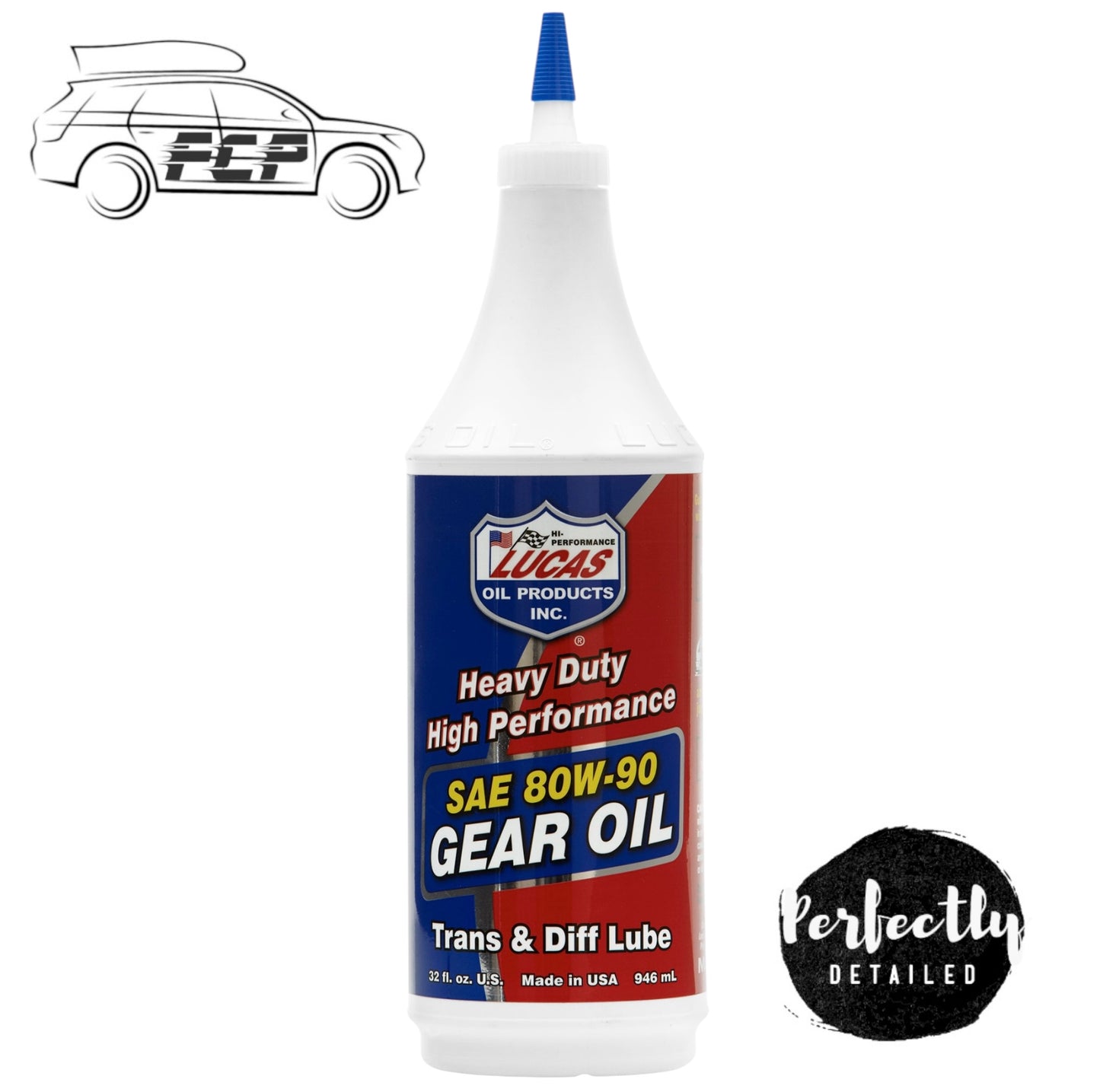 Lucas Oil Heavy Duty High Performance 80W90 Gear Oil 946ml