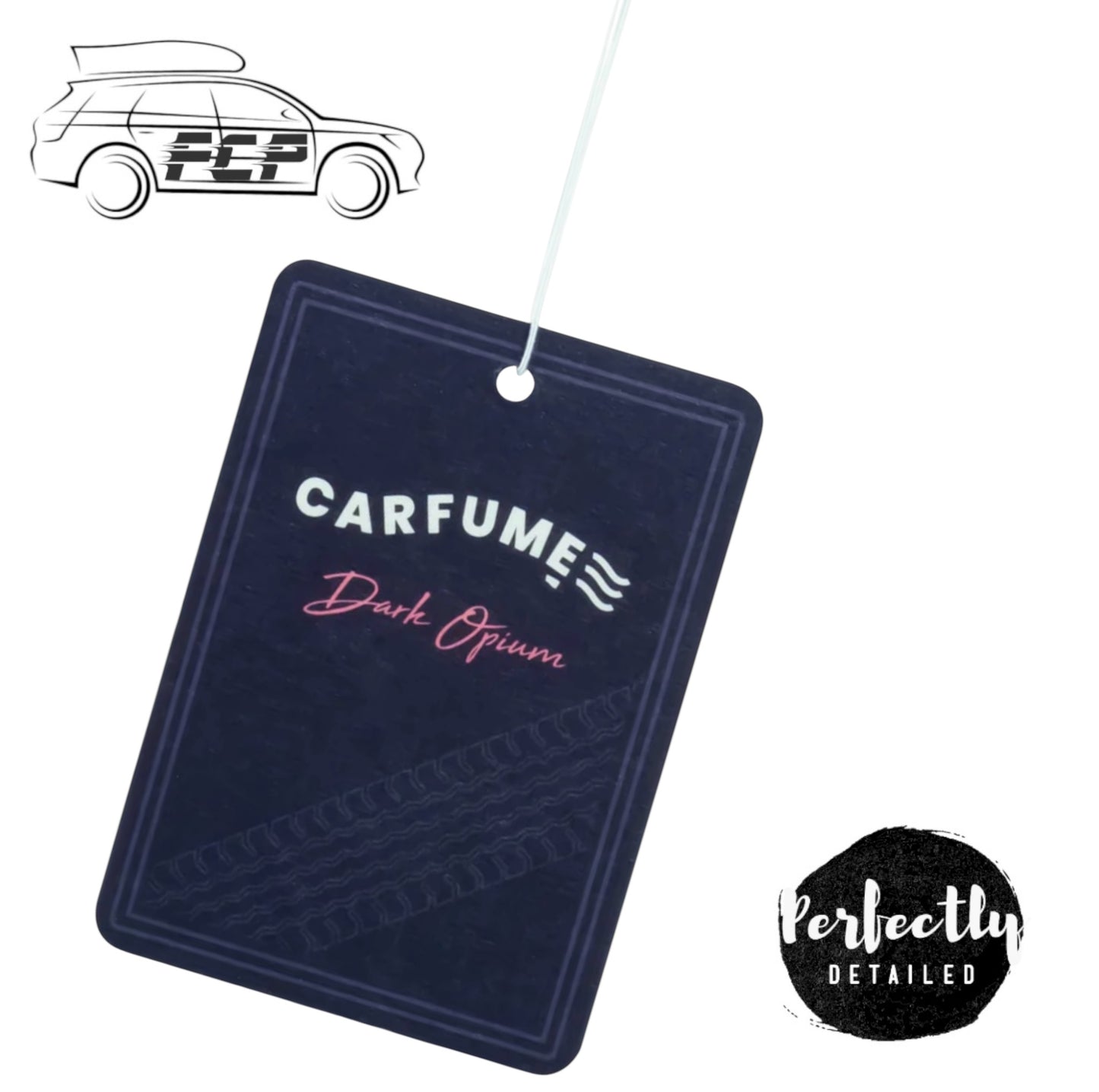 Carfume Car Air Freshener Hanging Card - Dark Opium