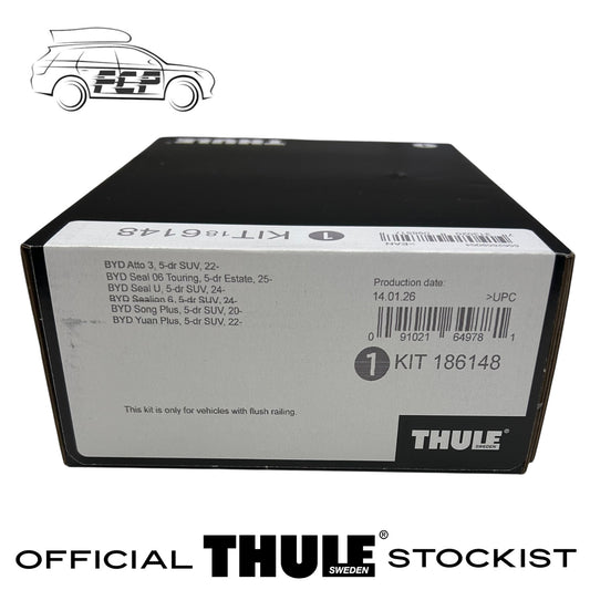 Thule Evo Flush Rail Fitting Kit 186148 Fits BYD Atto, Seal, Sealion, Song/Yuan