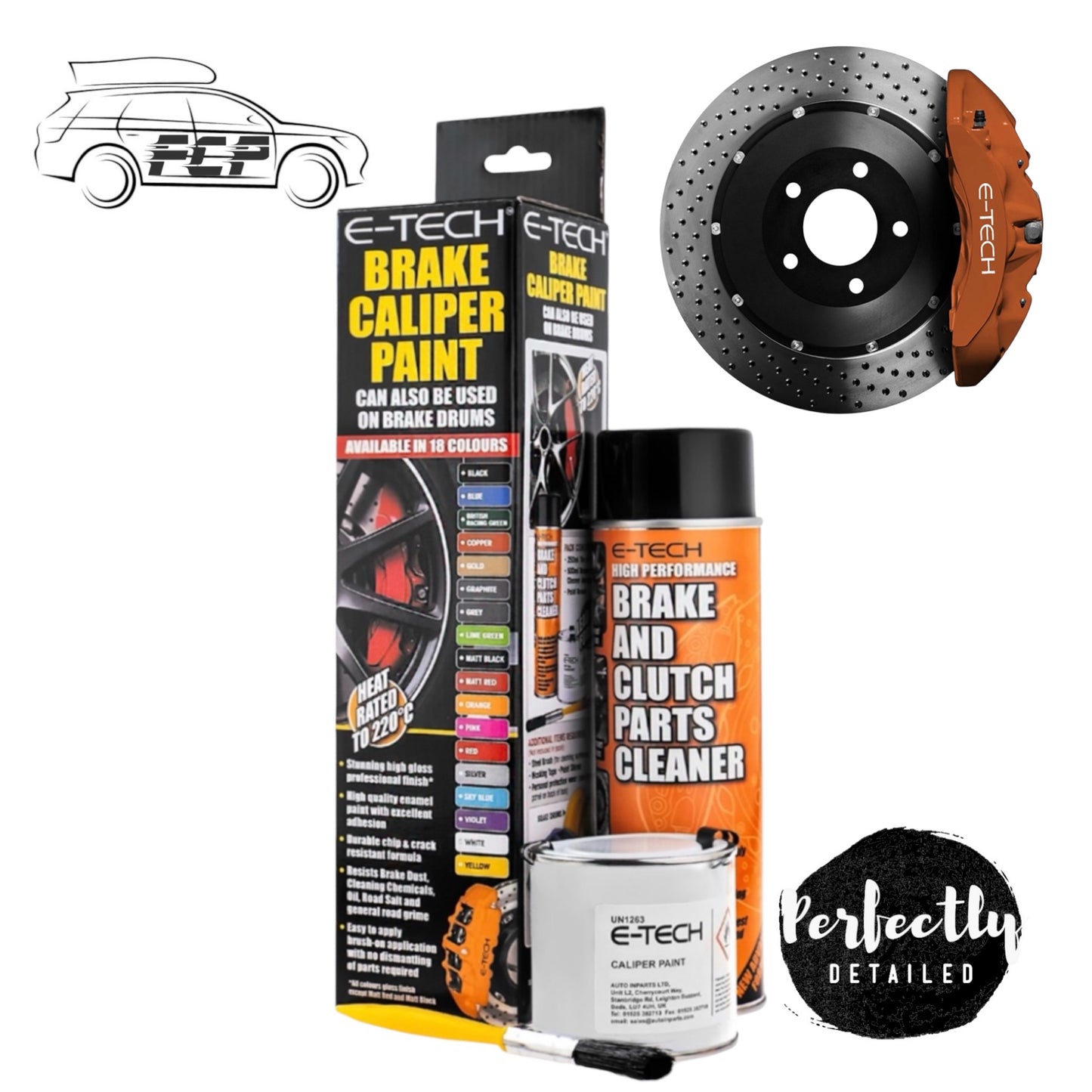 E-Tech Brake Caliper Paint Kit COPPER