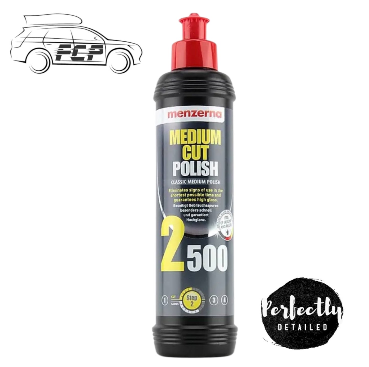 MENZERNA 2500 MEDIUM CUT POLISH COMPOUND 250ml