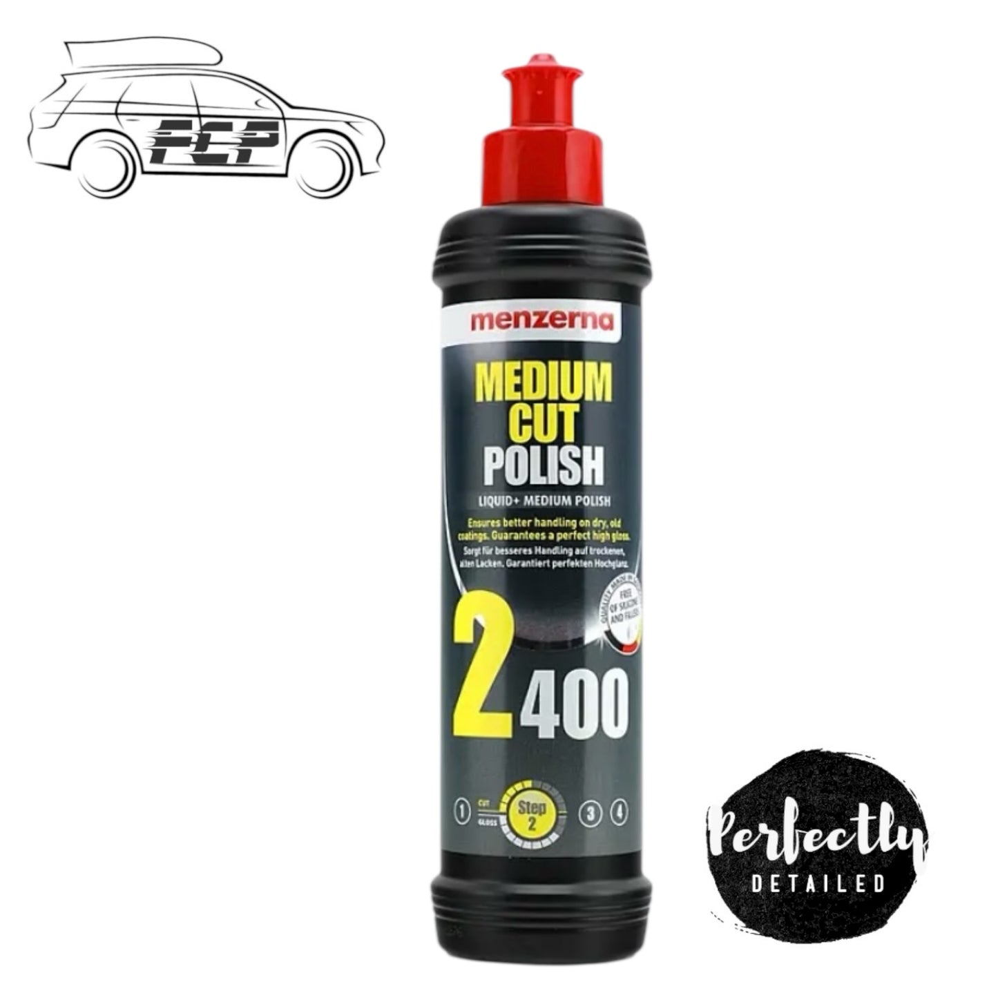 MENZERNA 2400 MEDIUM CUT POLISH COMPOUND 250ml