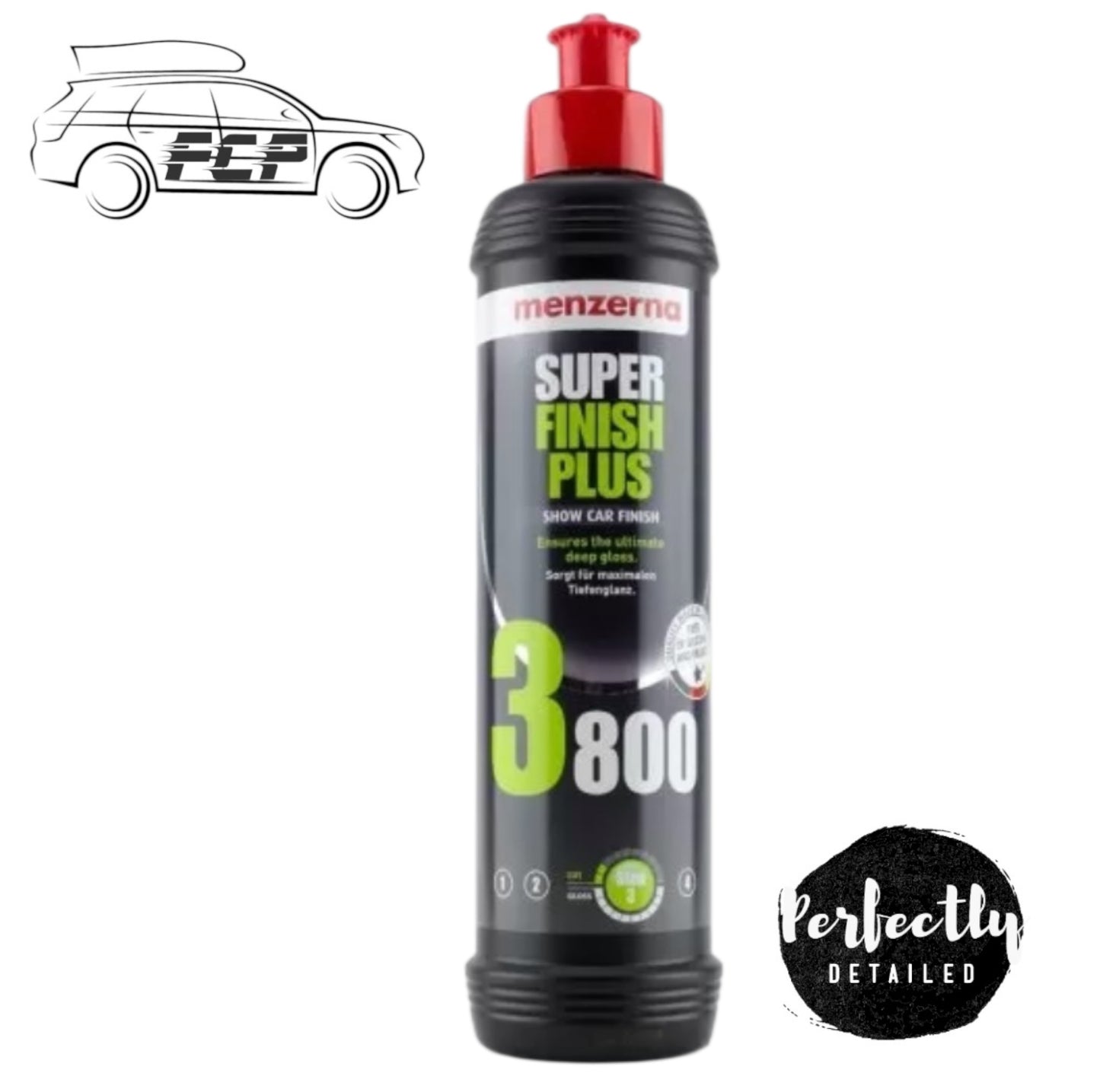 MENZERNA 3800 SUPER FINISH PLUS COMPOUND 250ML