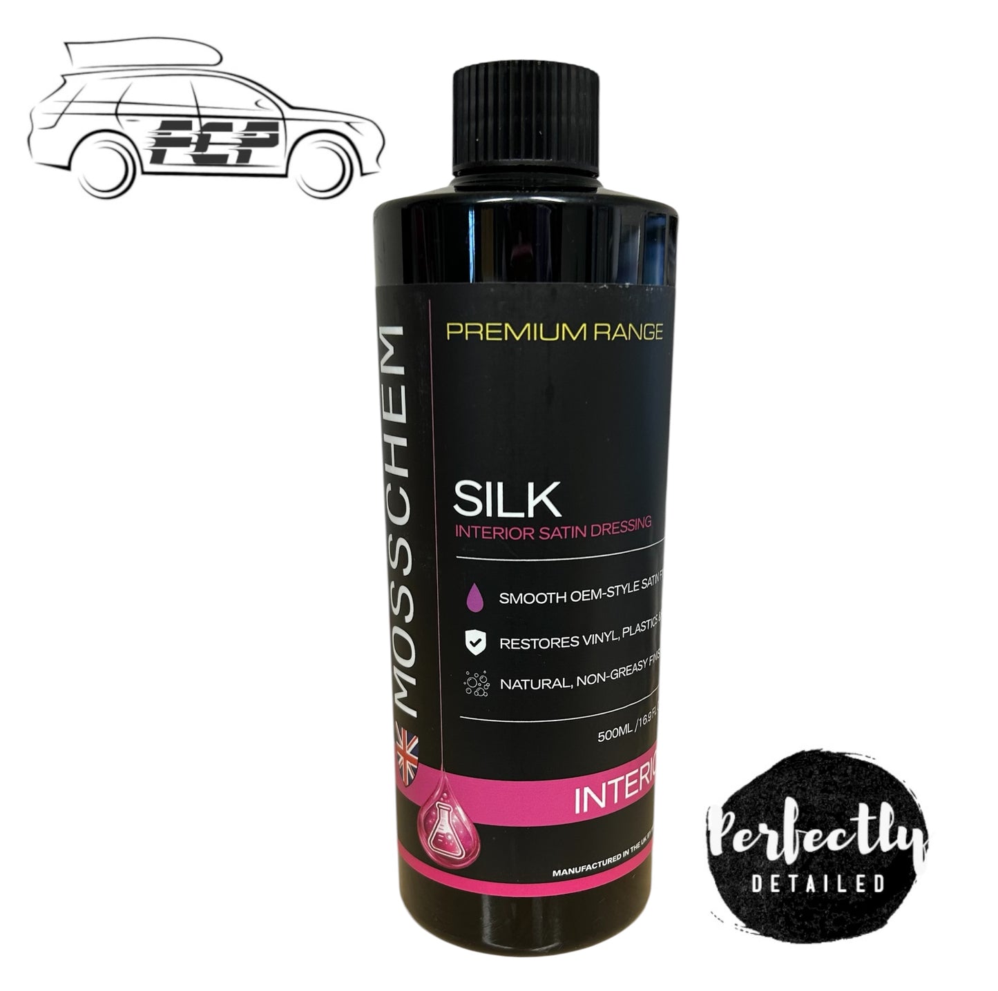 Mosschem Premium Silk Interior Satin Dressing 500ml