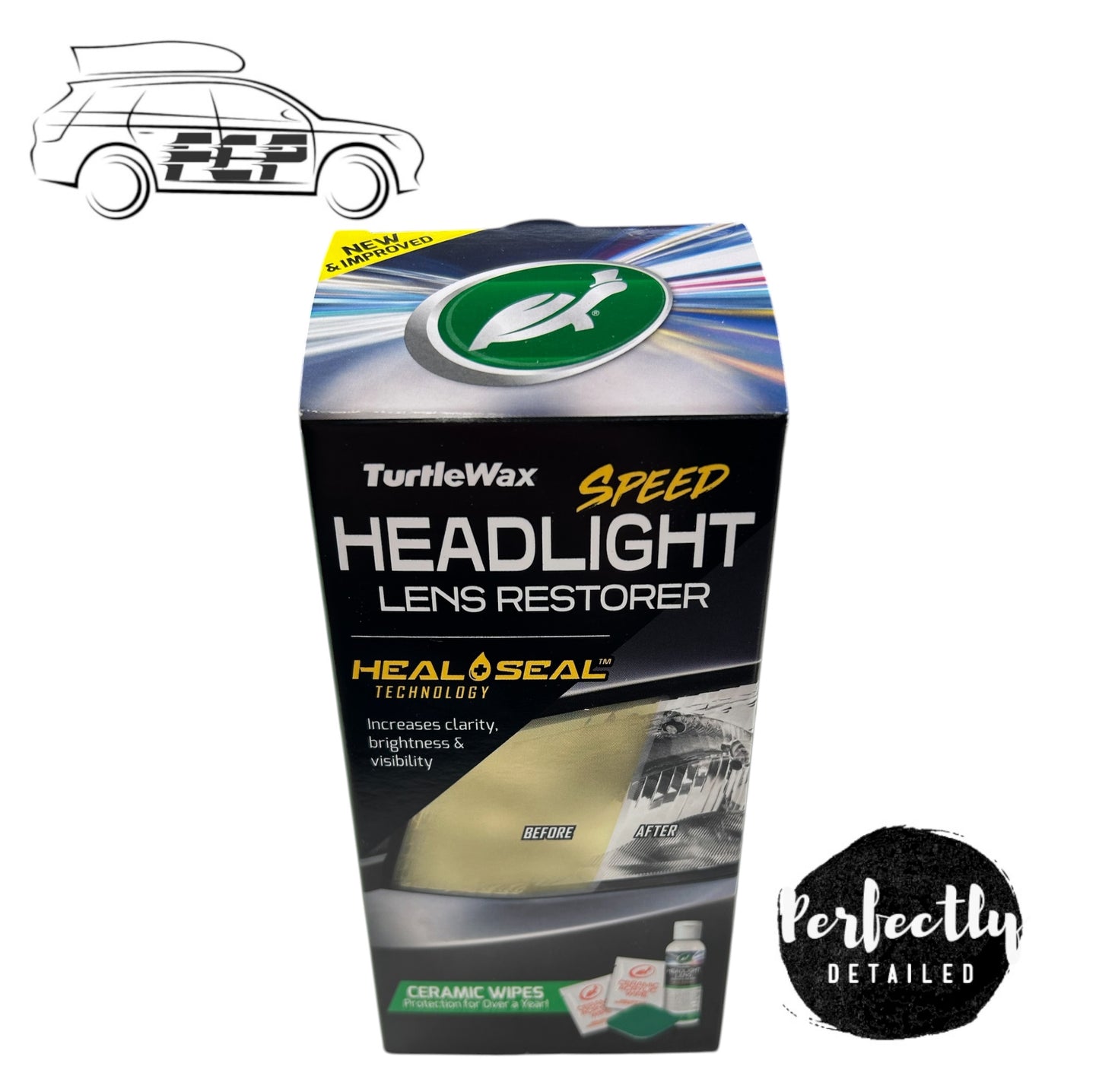 Turtle Wax Speed Headlight Lens Restorer Heal & Seal Technology
