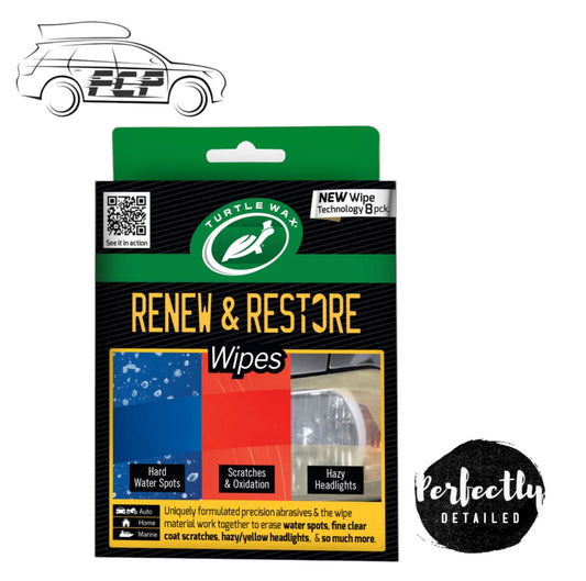 Turtle Wax Renew & Restore Wipes 8pk