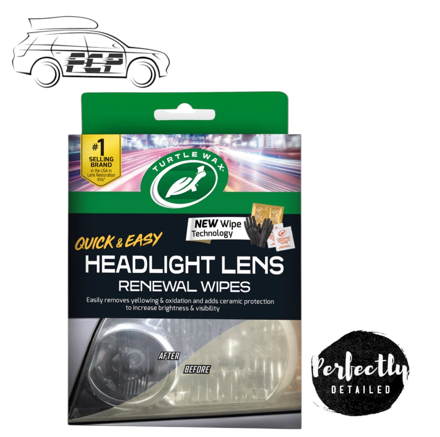 Turtle Wax Headlight Lens Renewal Wipes